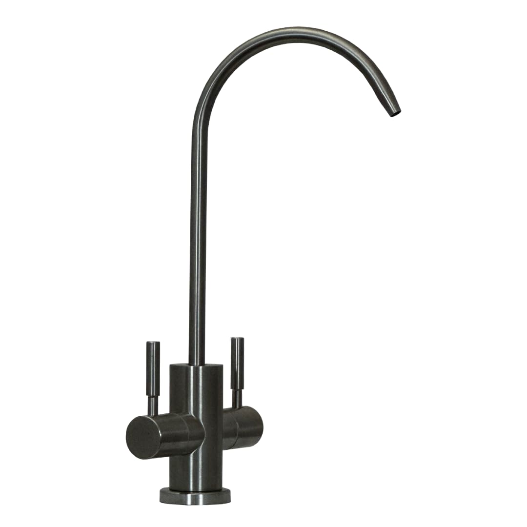 Rubinetto di prelievo 2 vie Shurity 210 per depuratori 1/4″ (Nickel Spazzolato)