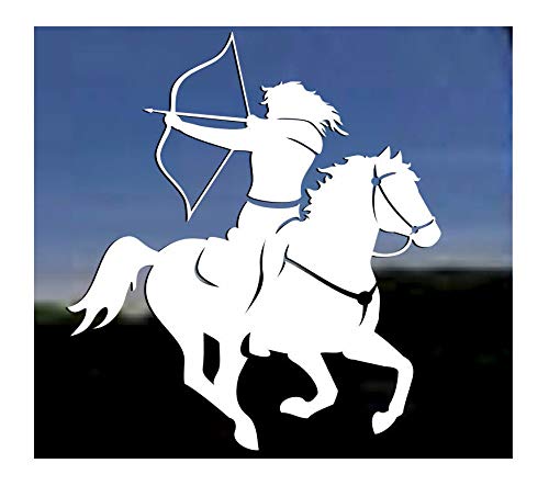 NickerStickers Woman Equestrian Horse Archery Decal
