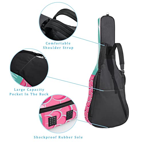 Housse étanche pour guitare acoustique avec double bandoulière et poche Motif ananas fruits et rayures, Multicolore 01… - Les Beatles, Paul McCartney, John Lennon, RIngo Starr, George Harrison Housse étanche pour guitare acoustique avec double bandoulière et poche Motif ananas fruits et rayures, Multicolore 01… – Image 4