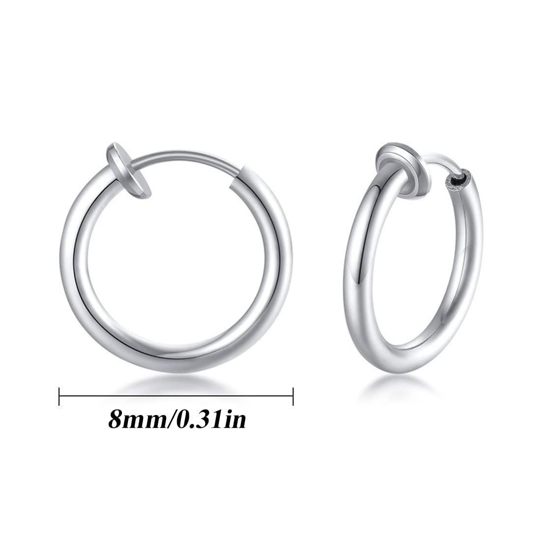 BodyJewelryOnline - Orecchini falsi finti con illusione e finitura