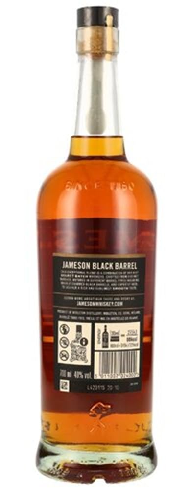 H-BO Jameson Whiskey Geschenkset mit 3 Flaschen Original, Black Barrel & Caskmates je 0,7l - Edles Irish Blended Whiskey Tasting Set in Geschenkbox für Männer & Genießer