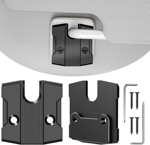 Image of 2 Pack Sun Visor Repair Kit Compatible with Dodge RAM 1500 Trucks 2019-2026, Aluminum Black Car Sun Visor Repair Kit, Dodge Ram 1500 Accessories