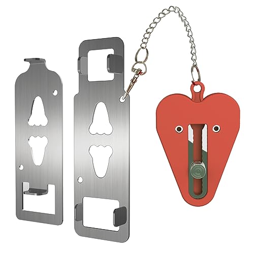 UNONOW   Taquilla de puerta portátil para proporcionar seguridad adicional, taquilla de seguridad en vivienda, apartamento, casillero de seguridad adicional para evitar la entrada no autorizada en