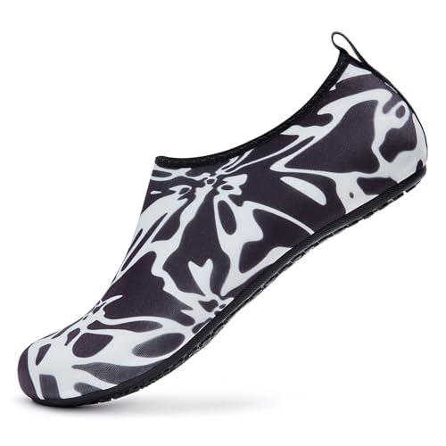 Tanamo Zapatos de agua para mujeres y hombres, calcetines acuáticos de secado rápido, para natación, playa, yoga, ejercicio, accesorios deportivos, piscina, camping, imprescindibles, talla juvenil