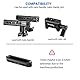 SMALLRIG NATO Rail 70 cm, Quick Release Safety NATO Rail Schiene für Kamera NATO-Obergriff NATO Seitengriff, 7 cm lang, mit federbelasteten Stiften – 1195