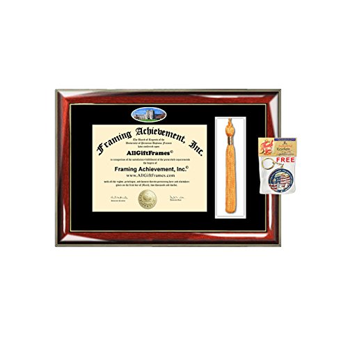 Virginia Tech University Diploma Frame Tassel Holder Box School Campus Photo Double Plaque Framing Degree Graduation Gift Bachelor Master MBA Doctorate PHD Certificate Holder Case