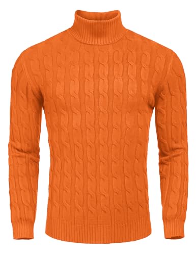 COOFANDY Men's Long Sleeve Turtleneck Sweater...
