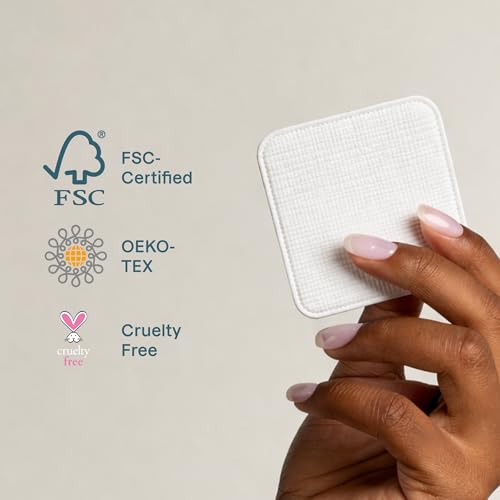 Image of Cliganic Extra Large Face Pads (400 Count) - Soft, Extra Absorbent, Ultra Durable, Hypoallergenic, For Makeup, Nail Polish & Daily Buildup Removal, Toner & Cleanser Application, Dual Sided & Lint-Free
