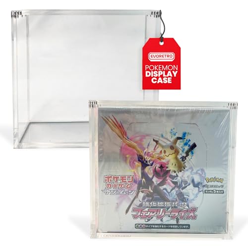 EVORETRO Estojo de acrílico para Pokémon Grande 151 Caixa Booster Japonesa Pacote com 1