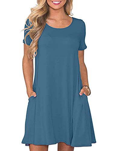 blue tee shirt dress