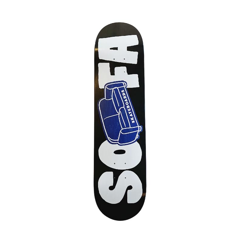 Deck Logo 8 375 - Blue - Sofa Skateboards