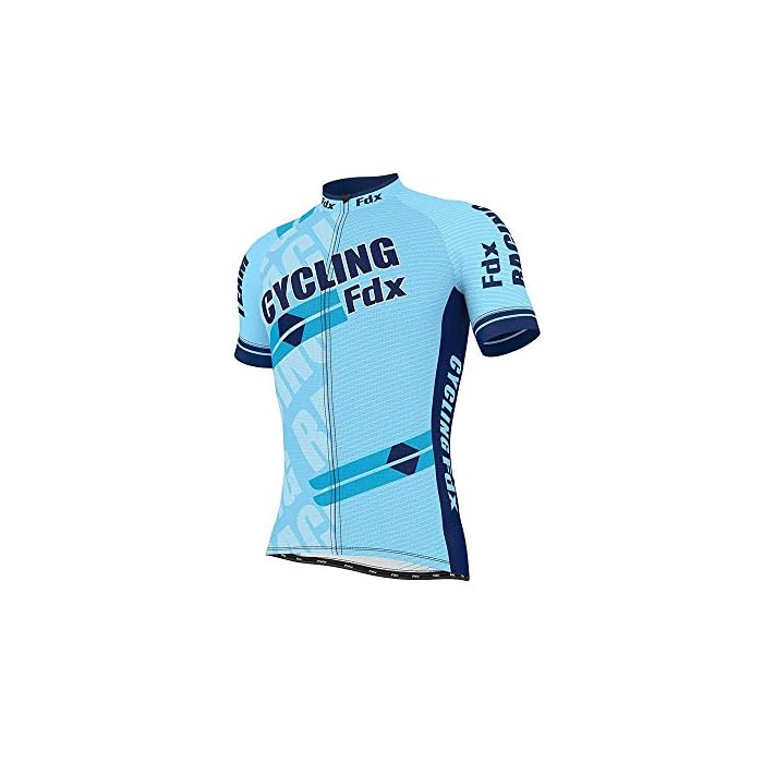 FDX Mens Pro Cycling Jersey Half Sleeve Bike Team Racing Top - Image 3