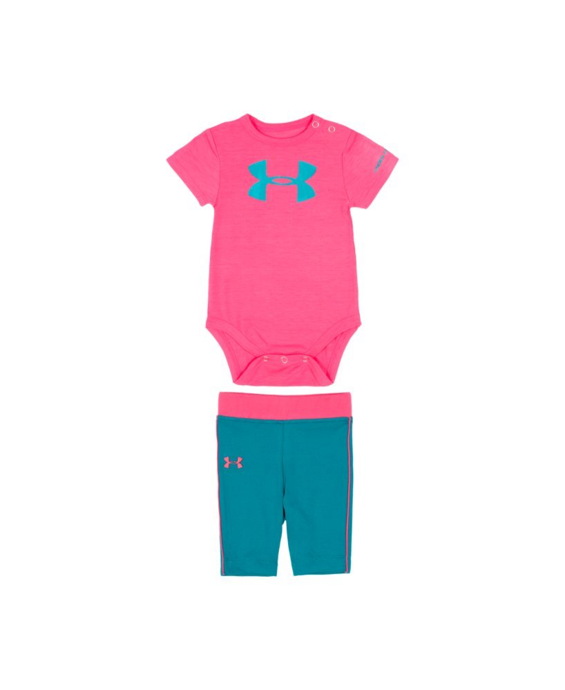 Under Armour Baby Girls One Piece and Capri Set (0-24 Months)