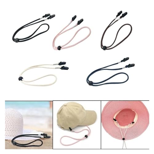 Cordon de serrage pour chapeau clip de remplacement multicolore 40cm rose clair