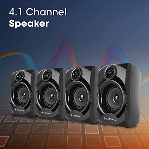 Image of Zebronics ZEB-ALPINE Wireless Bluetooth Multimedia Speaker With Supporting SD Card, USB, AUX, FM & Remote Control. (60 Watt, 4.1 Channel)