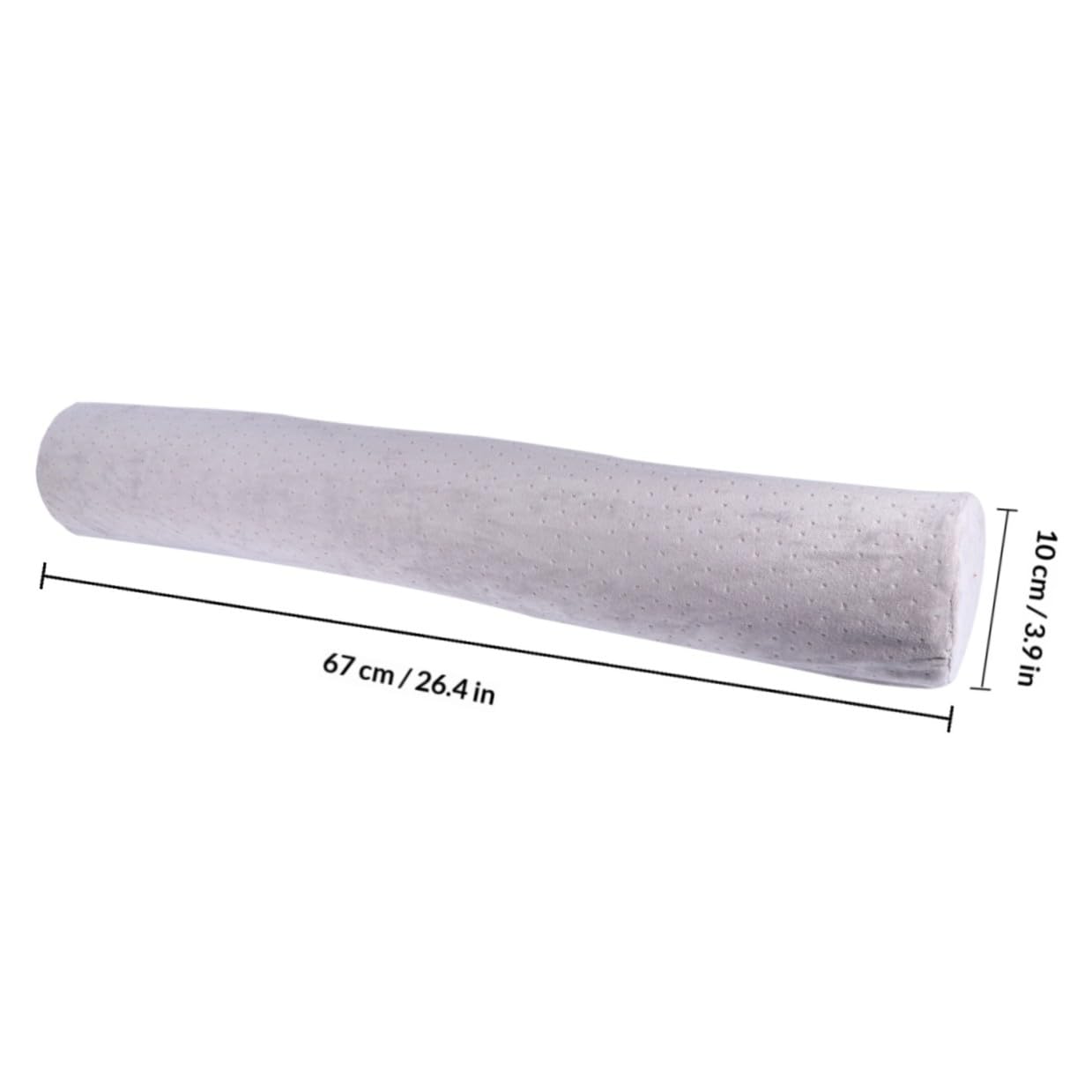 Ergonómico Espuma Viscoelástica Cilíndrica Almohada Cuello Cervical Diseño Soporte Alivio del Dolor para Uso en Cama y Escritorio