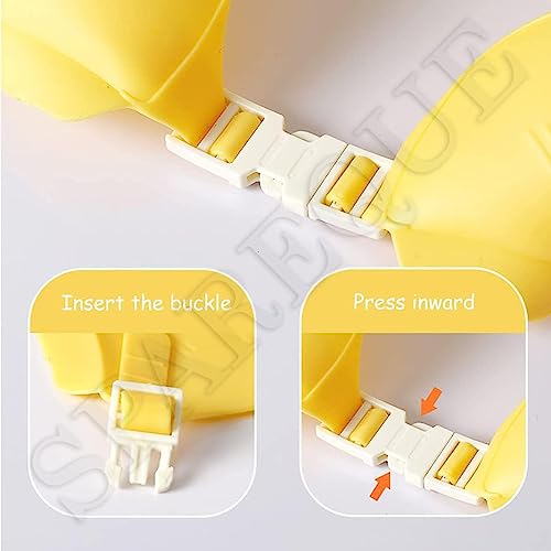Image of SPAREQUE Baby bath Shower Cap, Shower Cap for Kids 0-9 Years, Adjustable Silicone Crown with Eye & Ear Protection, Waterproof Bathing Hat for Washing Hair