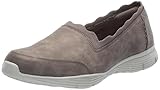 Skechers Modern Comfort Women's Women's Seager-Our Way Loafer Flat, Dark Taupe, 8.5