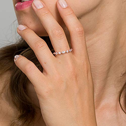 Pavoi 20C-R06-W7 14K White Gold Plated Rings Cubic Zirconia Love Ring thumb #1