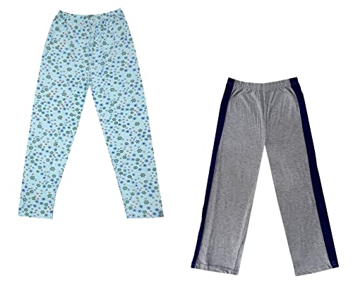 Image of indi weaves Boys and Girls Cotton Solid and Printed Pyjama /Pant /Trackpants