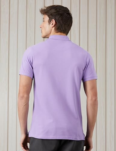 Image of Amazon Brand - Symbol Men's Cotton Rich Solid Polo Tshirt | Collar Tshirts | Half Sleeves | Plain-Regular Fit (Available in Plus Sizes and Combo Pack of 2)