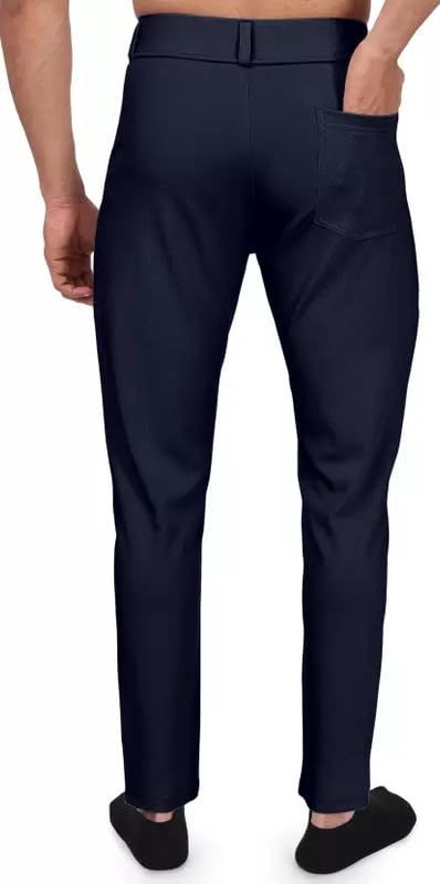 Image of Twill Lycra Men Trouser | Standard Fit Casual & Office Wear | Soft Stretchable Fabric | Comfortable Bottom Wear