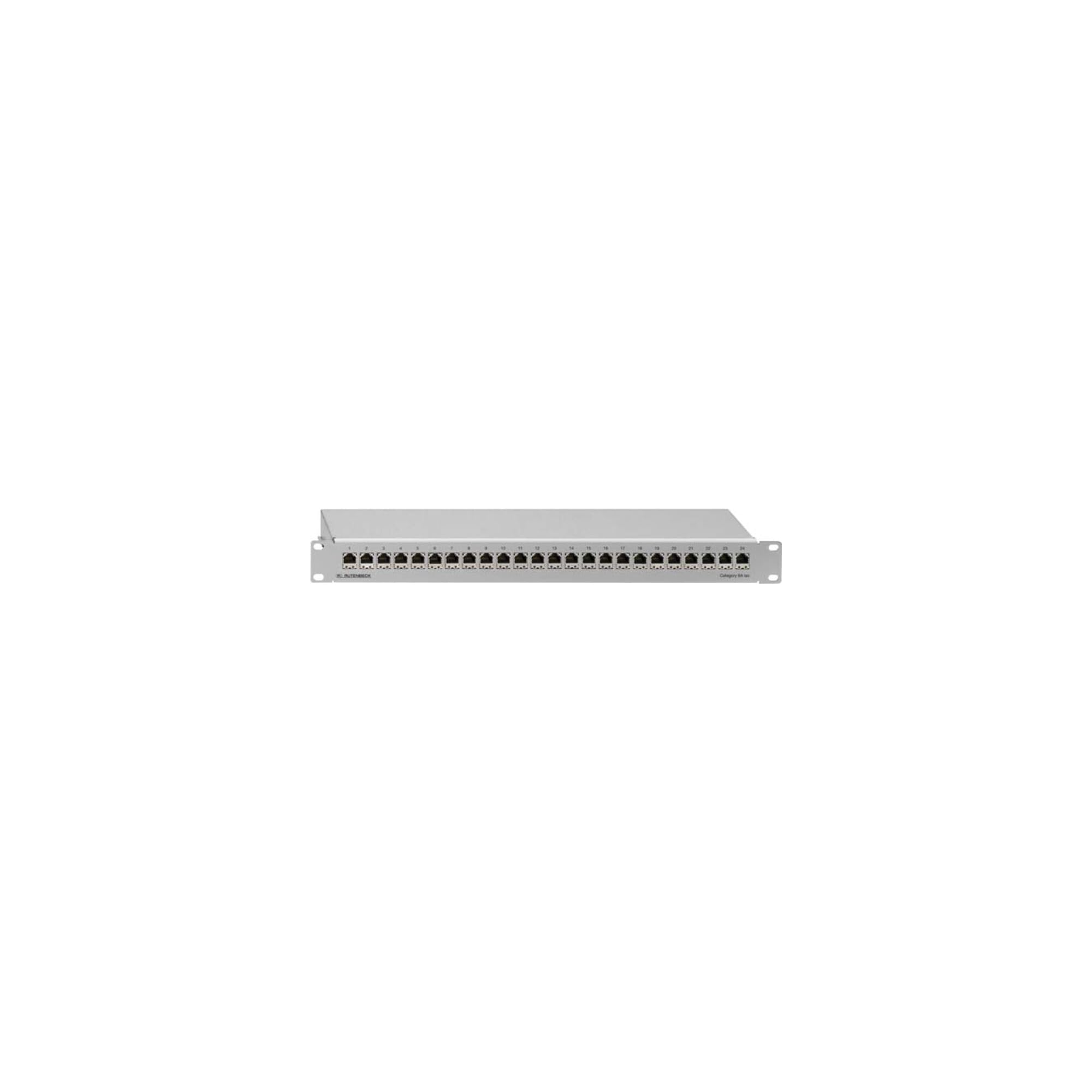 Rutenbeck PP-Cat.6a IsO-24/1 - Patch Panel - RJ-45 X 24 - Hellgrau, Ral 7035 - 1u - 48.3 Cm (19") (236101100)