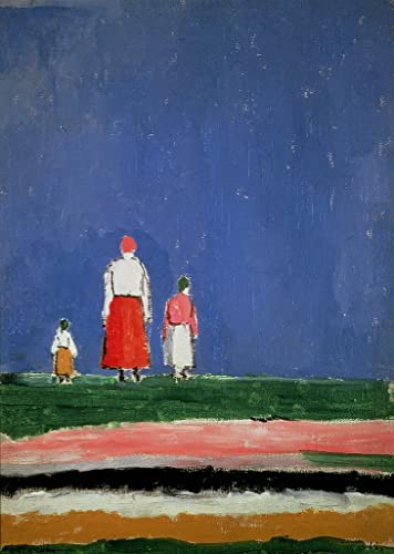 Tableau Trois personnages de Kazimir Malevitch | Impression sur toile 60x90cm