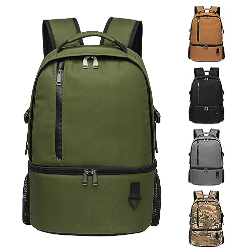 Image of TUGUAN Insulated Cooler Backpack 38 Cans Double Deck Leakproof Lightweight Soft Lunch Backpack Small Cooler Bag Beach Picnic