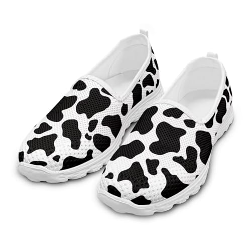 Women's Loafer Flats Breathable Mesh Shoes, Retro Loafer Slip On Walking Driving Shoes