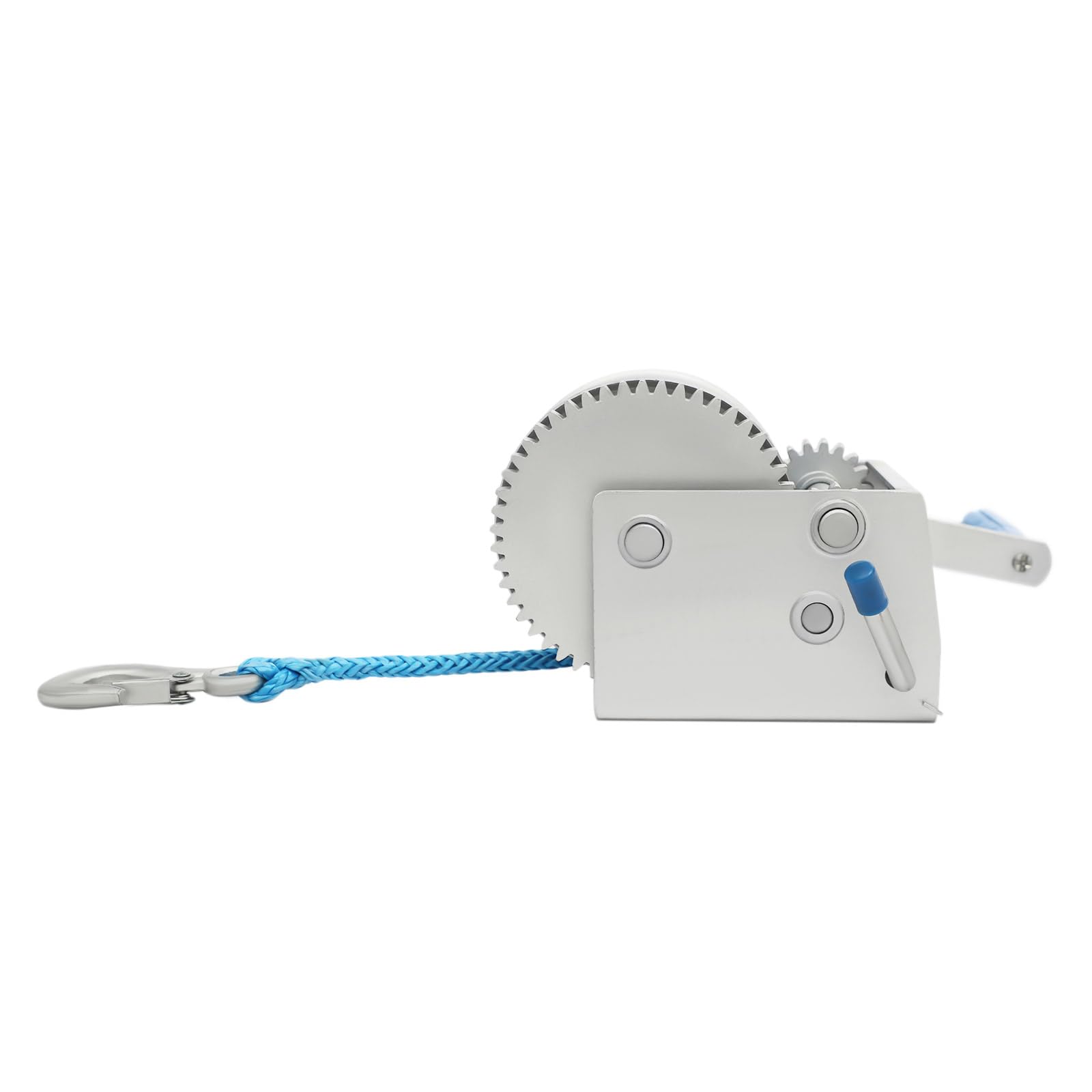 Treuil manuel manuel 3 conditions de transmission Treuil manuel 4500 lbs 8 m Corde en nylon Fonction de verrouillage pour yacht, bateau, remorque