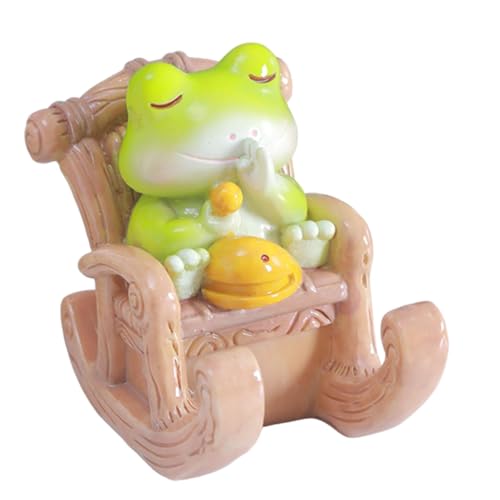 Support de tablette grenouille en résine et smartphone à bascule