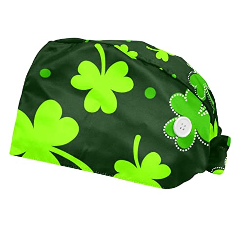 Chapeaux de travail trèfle contre la transpiration - Casquette unisexe anti-cheveux rebelles