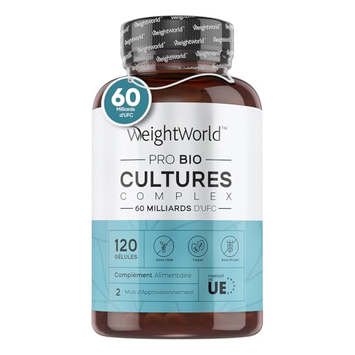 Probiotique Flore Intestinale - 60 Milliards dUFC/Jour & 20 Souch...
