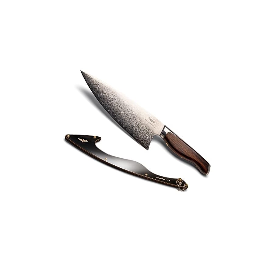 Perlingstone-Momentum-Collection-Chef-Knife-8-Inch-Ultra-Sharp-Chef-Knife-with-AUS10-Japanese-Steel-Blade-Professional-Kitchen-Knife-Desert-Ironwood-Handle-Chefs-Knife-Includes-Sheath PERLINGSTONE Momentum Collection Chef Knife 8 Inch - Ultra Sharp Chef Knife with AUS10 Japanese Steel Blade - Professional Kitchen Knife - Desert Ironwood Handle - Chefs Knife Includes Sheath