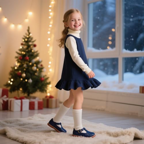 Image of Otter MOMO Toddler /Little Girls Mary Jane Slip-on School Uniform Party Dress Shoes