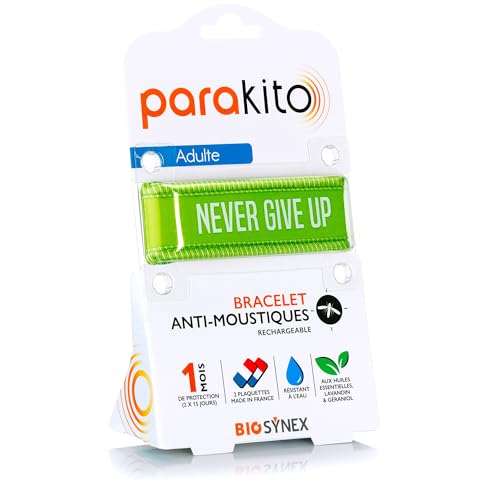 Biosynex Parakito – Pulsera antimosquitos recargable – 2 recambios incluidos...