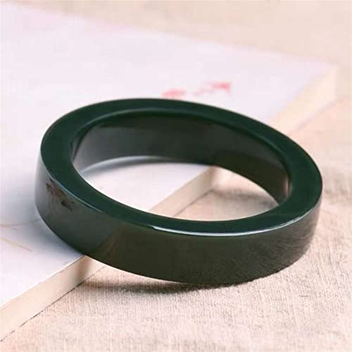 Chine Chinois hé jade carré à main sculptée : bracelet saphir boutique de mode femme 62mm