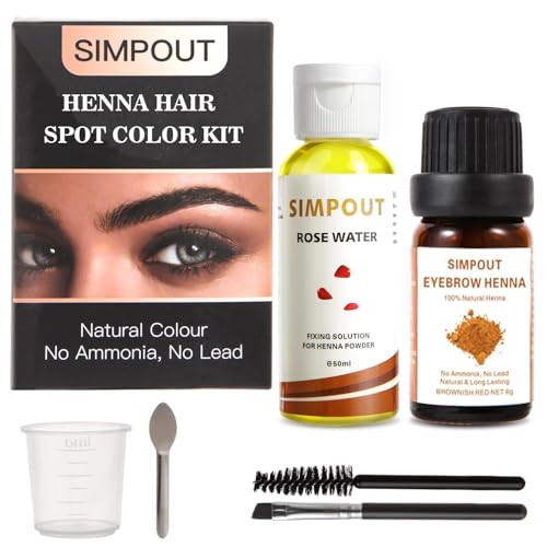 Polvo de Henna Natural para Cabello con Agua de Rosas miniatura 1