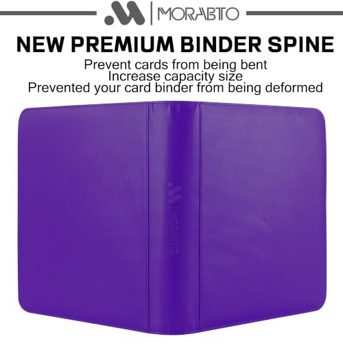 Image of Card Binder 12 Pocket,Trading Card Binder Holds up to 1200 Cards with 50 Sleeves,Zipper Card Holder Album Compatible with TCG Card /Game Cards /Sports Card