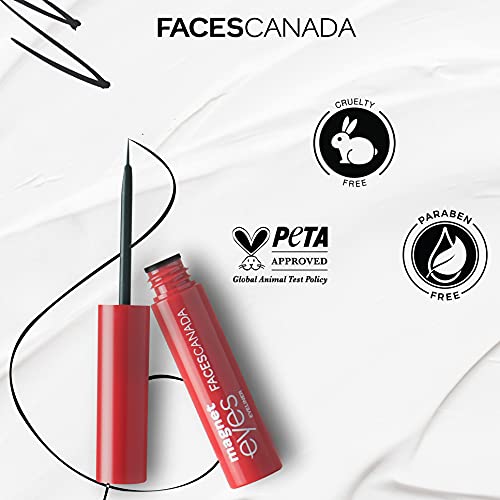 FACESCANADA Magneteyes Matte Liquid Eyeliner-Black, 3.5Ml Nautral Black Finish Quick Drying 24Hr Long Lasting Fine Tip For Precise Smooth Application Almond Oil Enriched... - Image 5