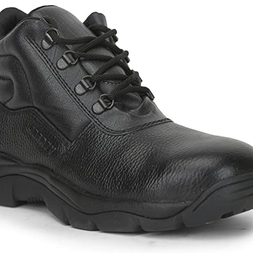 Image of Liberty Freedom Armour-AK Lacing Safety Shoes for Men | Leather Sole| Water Resistance |Padded Foam Insole| Comfortable for All Weather | Shock Absorber|