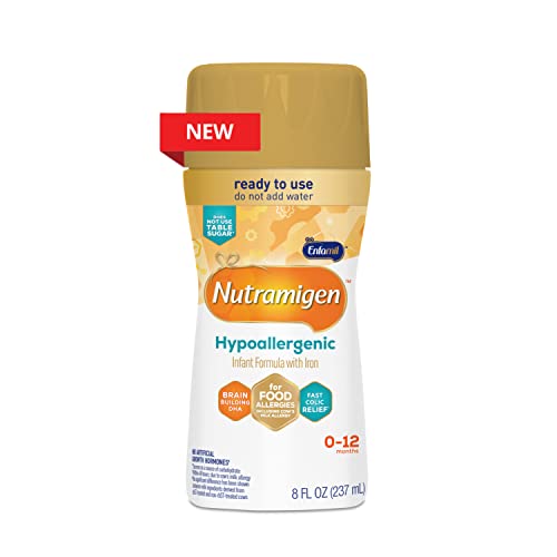 Enfamil Nutramigen Infant Formula, Hypoallergenic And Lactose Free Formula, Fast Relief From Severe Crying And Colic, Dha For Brain Support, 6 Liquid Bottles, 8 Fl Oz, (4 Count) #TOP1