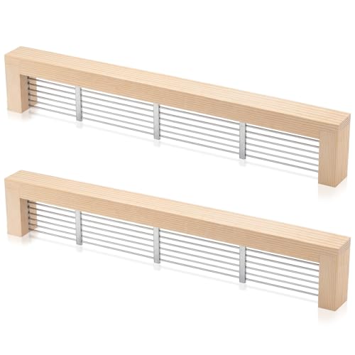 Acellegic 2 Pcs Beehive Entrances Guard 10 Frame Beehives Entrance Reducer 14.8 x 2.5 x 1.3 Queen Excluder Entrance for Bee Hive Keeping Out Robber Mice Moth Keep Warm Ventilate Beekeeping Supplie