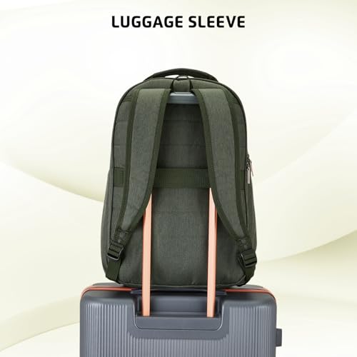 Image of Safari Dart 2 24L College backpack, 2 compartments, 17 inch laptop compatible, Smart trolley sleeve, Front pocket, college backpack bags for women and men, travel bag, Ideal for Students, Color - Olive