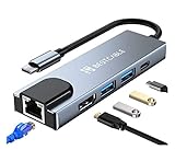 Transferencia de datos ultrarrápida con el USB 3.0 y puerto de carga USB tipo C: el USB 3.0 ofrece una velocidad de transferencia ultrarrápida de hasta 5 Gbps, y también es compatible con USB 2.0. Hay un puerto de carga USB tipo C PD que es el doble de rápido de lo normal para garantizar que tus dispositivos inteligentes se carguen por completo