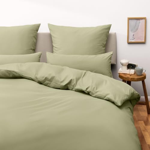 Blumtal Juego de Funda Nordica Cama de 150 - Microfibra Juego de Funda Edredon 220 x 240 y 2 Fundas de Almohada 70x40, Certificado Oeko-Tex, Muy Suave y Transpirable - Verde Oscuro