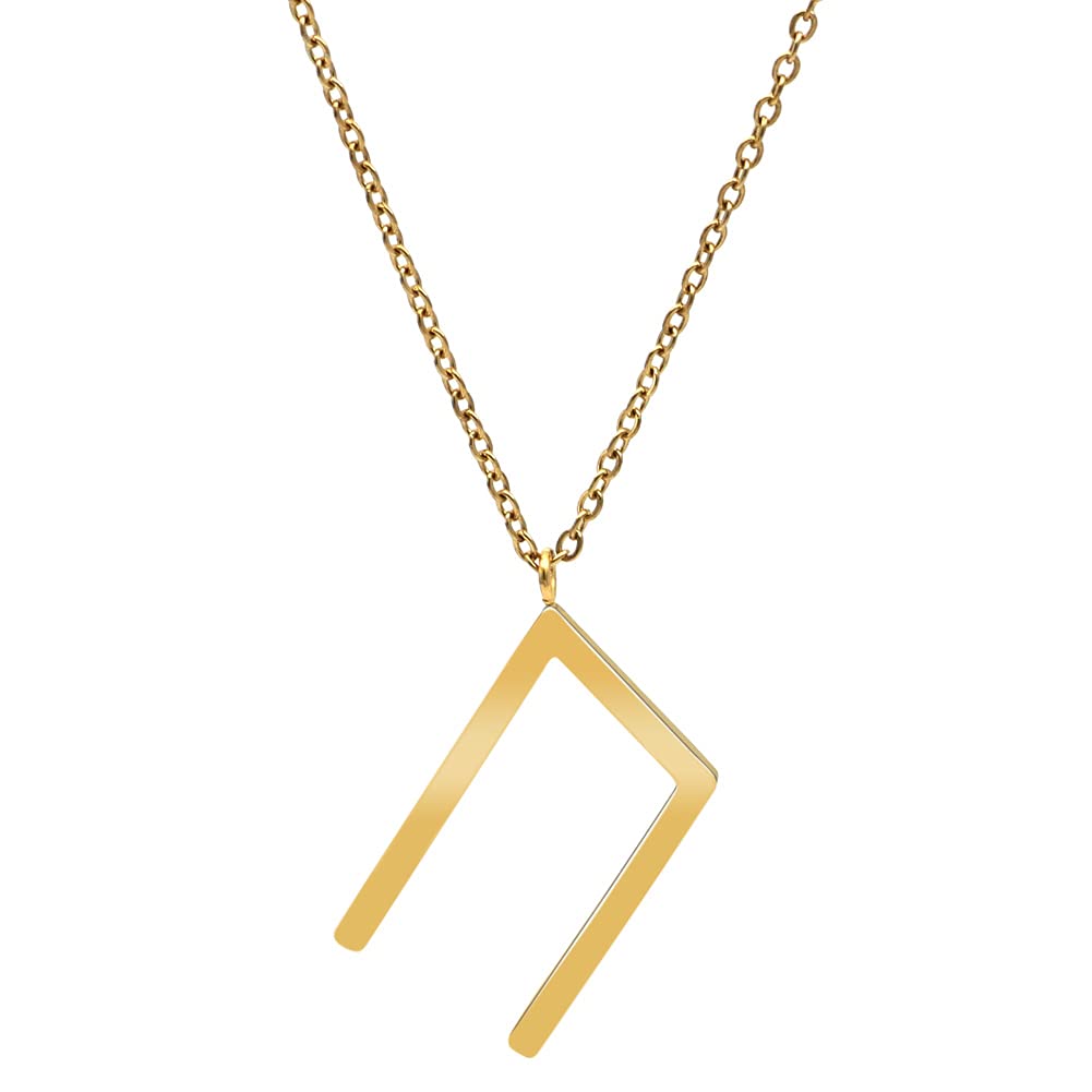 rune women viking jewelry stainless steel gold with valknut gift bag