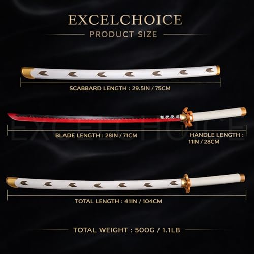 Image of Demon Slayer Rengoku Katana /Sword Toy 104cm Life Size - Bamboo Wood Rengoku Anime Flame Hashira Katana 2026 (Stand Included-Single Layer) Perfect for Anime Gift