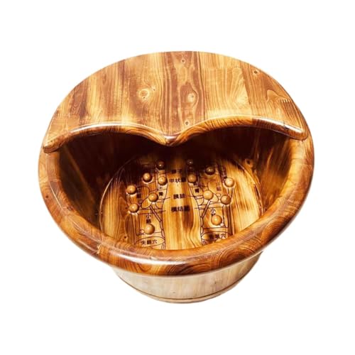 Oshhni Masaje de bañera de pie redondo redondo de pies multifuncionales Baño de baño Relajación de la bañera para los pies, las uñas de los pies y la mujer, 30cmx37cm